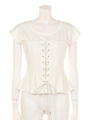 カットコルセットTOP/WHT