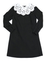 Lace Collar dress/ブラック
