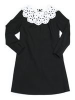 Lace Collar dress/ブラック