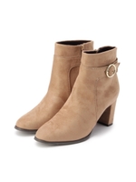 サイドバックルヒールブーツ/ベージュ(152)