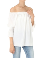 【AZUL by moussy】4WAYオフショルブラウス/O/WHT