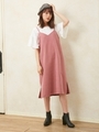 ピーチキャミワンピース+フレアT/SET/ピンク/A