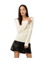 ２WAYニットトップス/WHITE