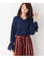 キャンディスリーブシャツ/ブルー系(094)