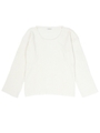 オーバーサイズリブニットプルオーパー/WHITE