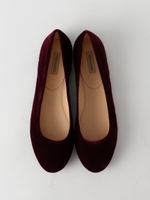 〓FABIO RUSCONI べロアフラットシューズ / ファビオ ルスコーニ/WINE