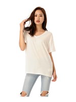 ＶネックＴシャツ/WHITE