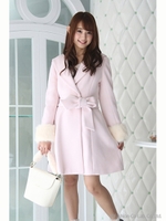 ガウン風フードコート/グレー