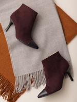 【WEB限定】キャットトゥショートブーツ/ブラウン