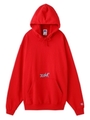 【WEB限定】X-GIRL×RUSSELL　LOGO SWEAT HOODIE/ホワイト