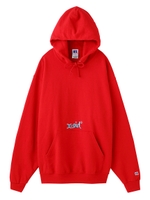 【WEB限定】X-GIRL×RUSSELL　LOGO SWEAT HOODIE/ホワイト