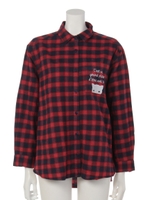 コビニャーチェック2WAYシャツ/ブラック