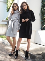 シンプルニットタイトスカート/BLK