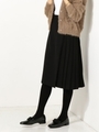 【WEB限定】◎JC 巻きプリーツスカート/BLACK
