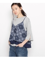 リバーシブルキャミ+プルオーバー/ネイビー(193)