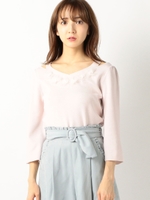 シェリルバックリボンレイラニット/ピンク