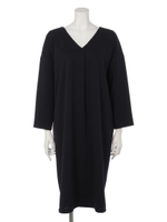 両VネックコクーンOP/NVY