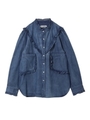 RUFFLE DENIM SHIRT/ライトインディゴ