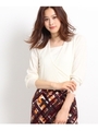 【WEB限定カラーあり】【洗える】カシュクールニット/ブルー(094)