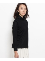 グランディッチウールタートルカットソー/ブラック(019)