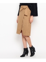 ウエストマークラップデザインスカート/ピンク(072)