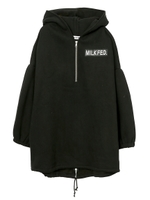 BACK ZIP HOODED TOP/アッシュ