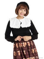 フリルカラーラメニットP/O/ピンク