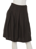 グレンチェツクプリーツスカート/グレー