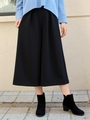 ウエストイージーワイドクロップドパンツ/オフ