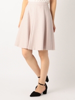ツイードハギフレアスカート/ピンク系