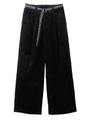 CORDUROY WIDE LEG PANTS/バーガンディ