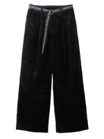 CORDUROY WIDE LEG PANTS/バーガンディ