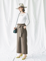 〓☆JOC フラノラップ リボンパンツ/DK.BROWN