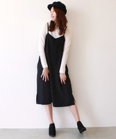 【期間限定】後ろリボンキャミワンピース×リブインナーセット