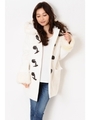 ファー付ダッフルコート/GRAY