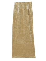 クラッシュベロアマキシスカート/マスタード