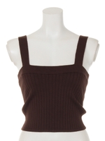 ニットビスチェ/BRN