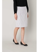 レースニードルパンチスカート/ブルー×オフレース1(111)