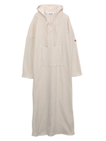 WAFFLE HOODED DRESS/ホワイト