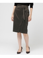 【WEB限定】マイクロスエードタイトスカート/マスタード(933)