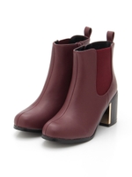 メタルパーツ付きサイドゴアブーツ/ボルドー