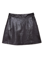 ベロアパイピングパイソンスカート/ピンク