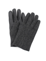 【スマホ対応】BRITISH WOOL ヘリンボンツイード手袋/ダークブラウン(443)