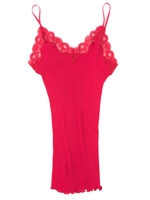 SALON by PJ/シルクレーヨンキャミ/レッド