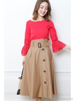 【ドラマ着用】Newトレンチスカート/ラズベリー