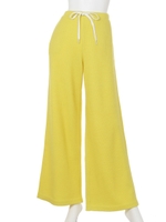 [BED&BREAKFAST]SUPER140 WAFFLE Pants/YELLOW