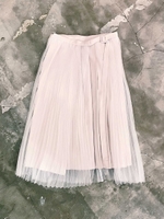 ダブルラップミディースカート/BEIGE