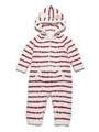 ボーダーアラン baby ロンパース/RED