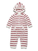 ボーダーアラン baby ロンパース/RED