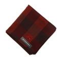 2014/15AW 新作 新品 バーバリー ロゴ入りブロックチェックハンカチ 34106 赤 メンズ 小物からオシャレを